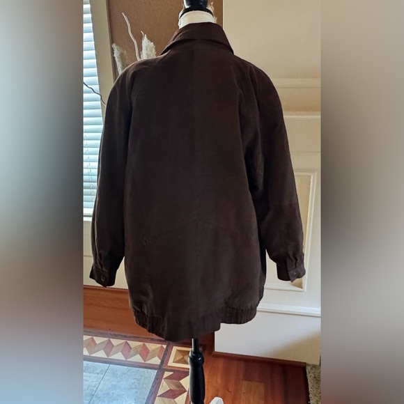 Roaman's Dark Brown Leather Suede Jacket Size A8-Large - Picture 2 of 13